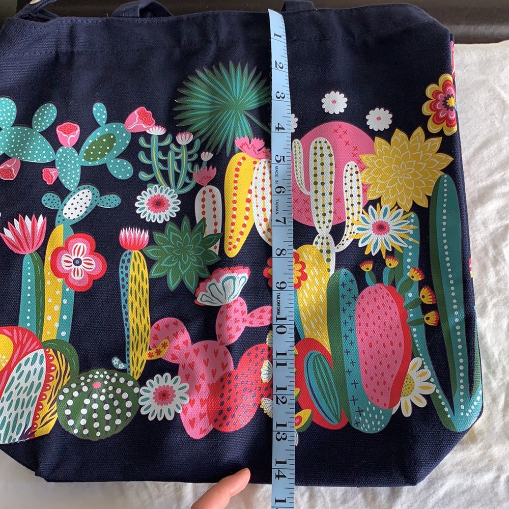FabFitFun Limited Edition Floral Canvas Tote - Picture 10 of 11